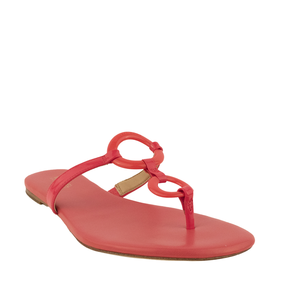 Customer Return Michael Kors Women's Claudia Flat Thong Sandal-CR- 5.5 M